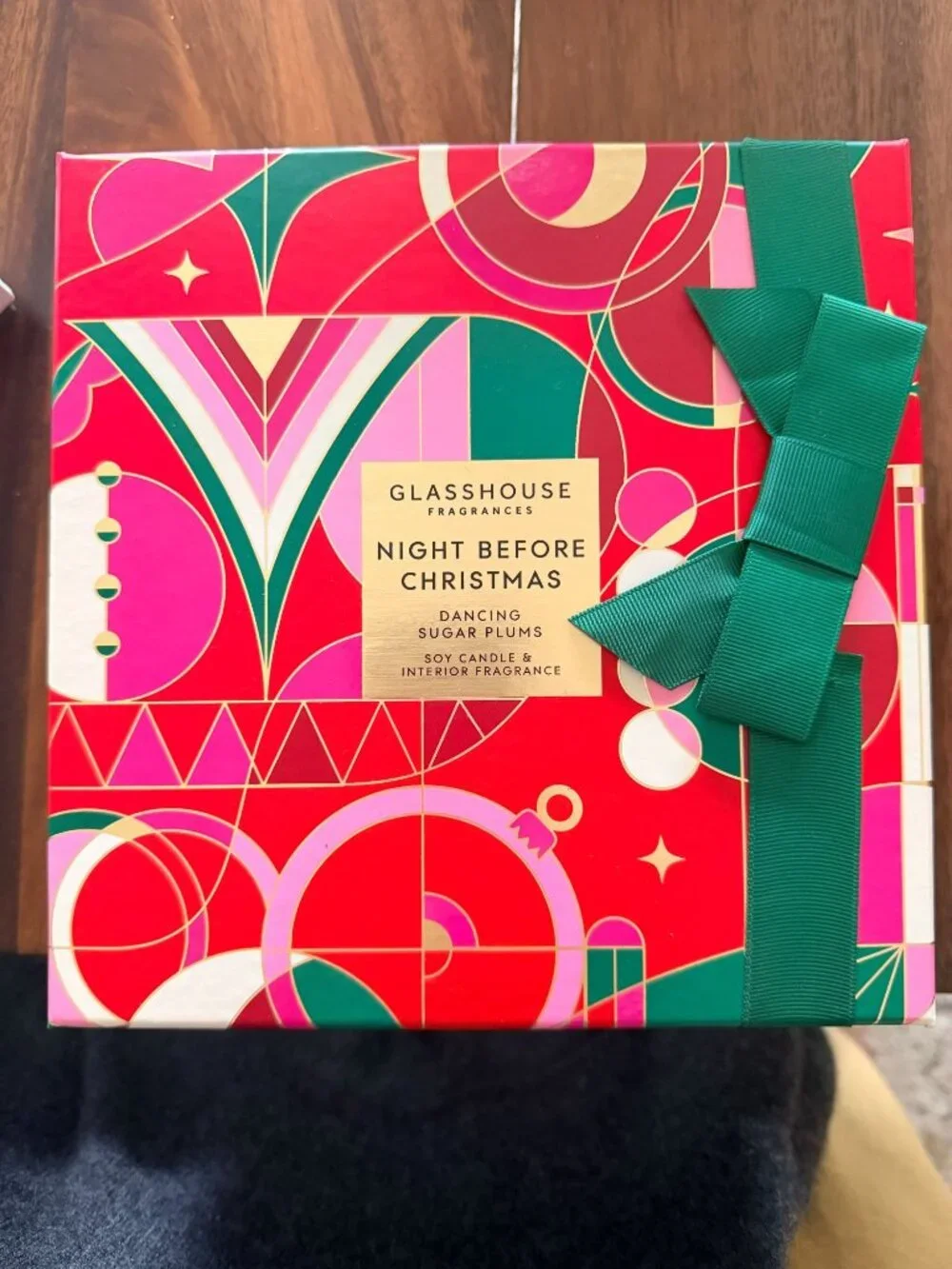 GLASSHOUSE Night Before Christmas Dancing Sugar Plums Candle Room Spray Gift Set